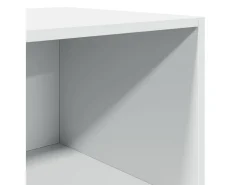 Aparador alto madera de ingeniería blanco 40x41x185 cm