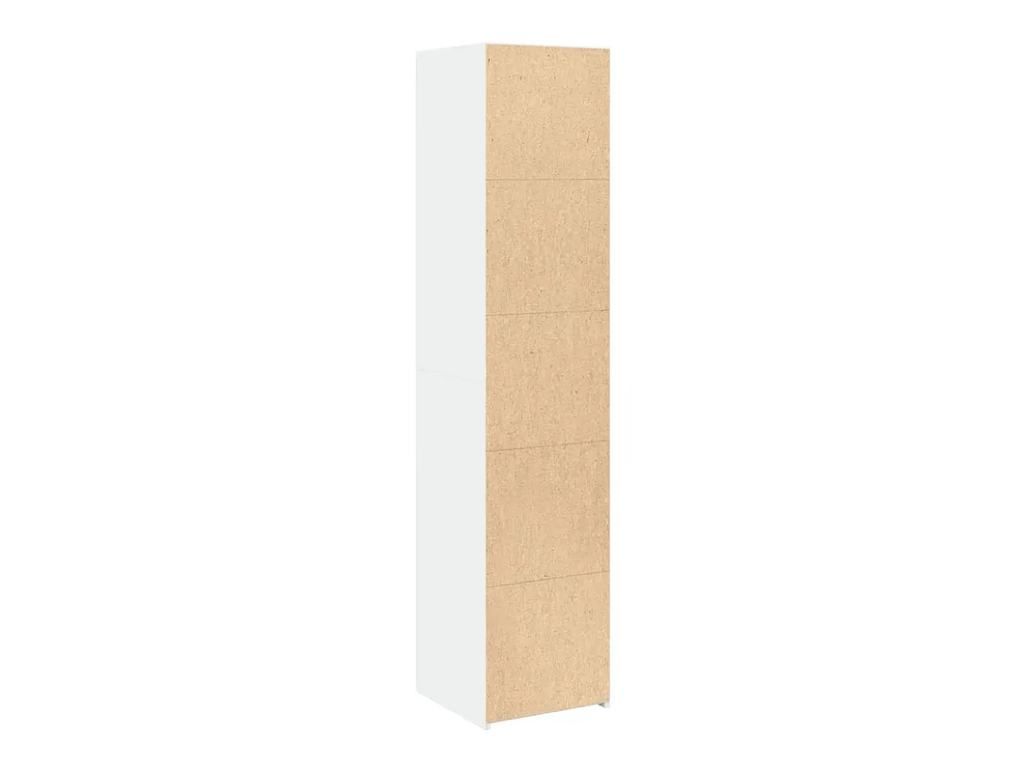Aparador alto madera de ingeniería blanco 40x41x185 cm