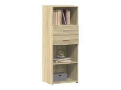 Aparador alto madera de ingeniería roble Sonoma 45x42,5x124 cm