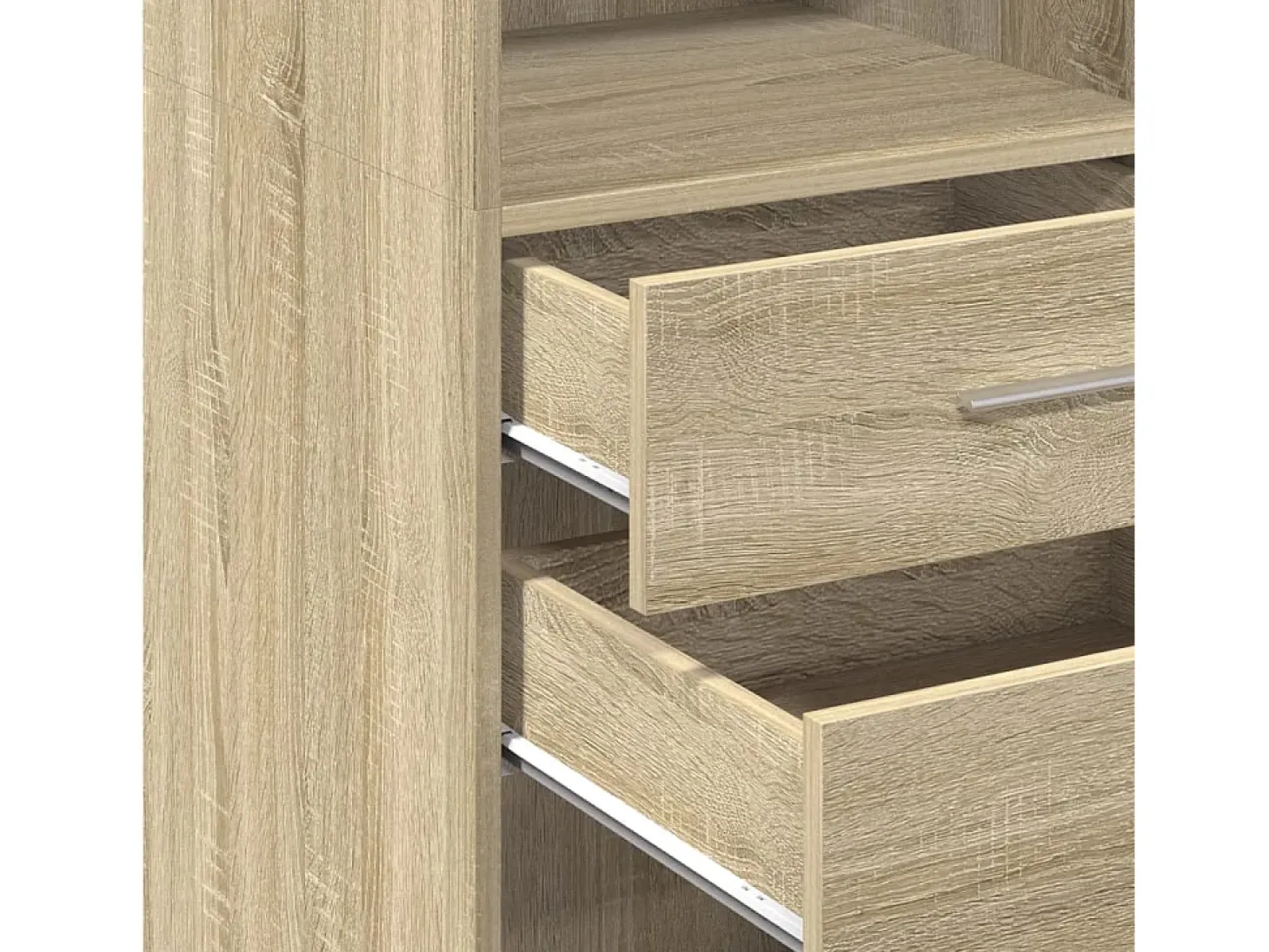 Aparador alto madera de ingeniería roble Sonoma 45x42,5x124 cm