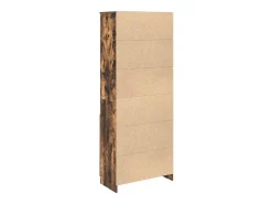 Aparador alto madera de ingeniería roble ahumado 70x35x180 cm