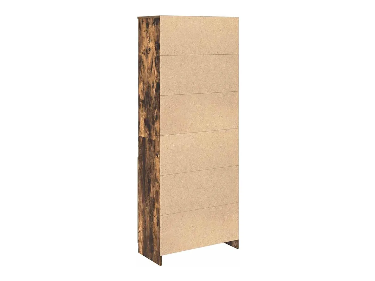 Aparador alto madera de ingeniería roble ahumado 70x35x180 cm