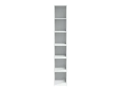 Aparador alto madera de ingeniería blanco 30x41x185 cm