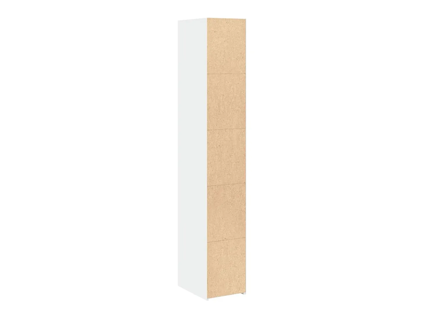 Aparador alto madera de ingeniería blanco 30x41x185 cm