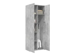 Aparador alto madera de ingeniería gris hormigón 70x42,5x185 cm