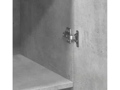 Aparador alto madera de ingeniería gris hormigón 70x42,5x185 cm