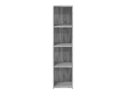 Aparador alto madera de ingeniería gris Sonoma 30x41x124 cm