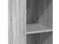 Aparador alto madera de ingeniería gris Sonoma 30x41x124 cm