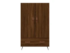 Aparador alto madera de ingeniería roble marrón 69,5x31x115 cm