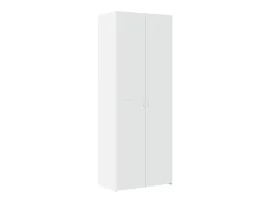 Aparador alto madera de ingeniería blanco 70x42,5x185 cm