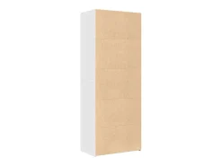 Aparador alto madera de ingeniería blanco 70x42,5x185 cm