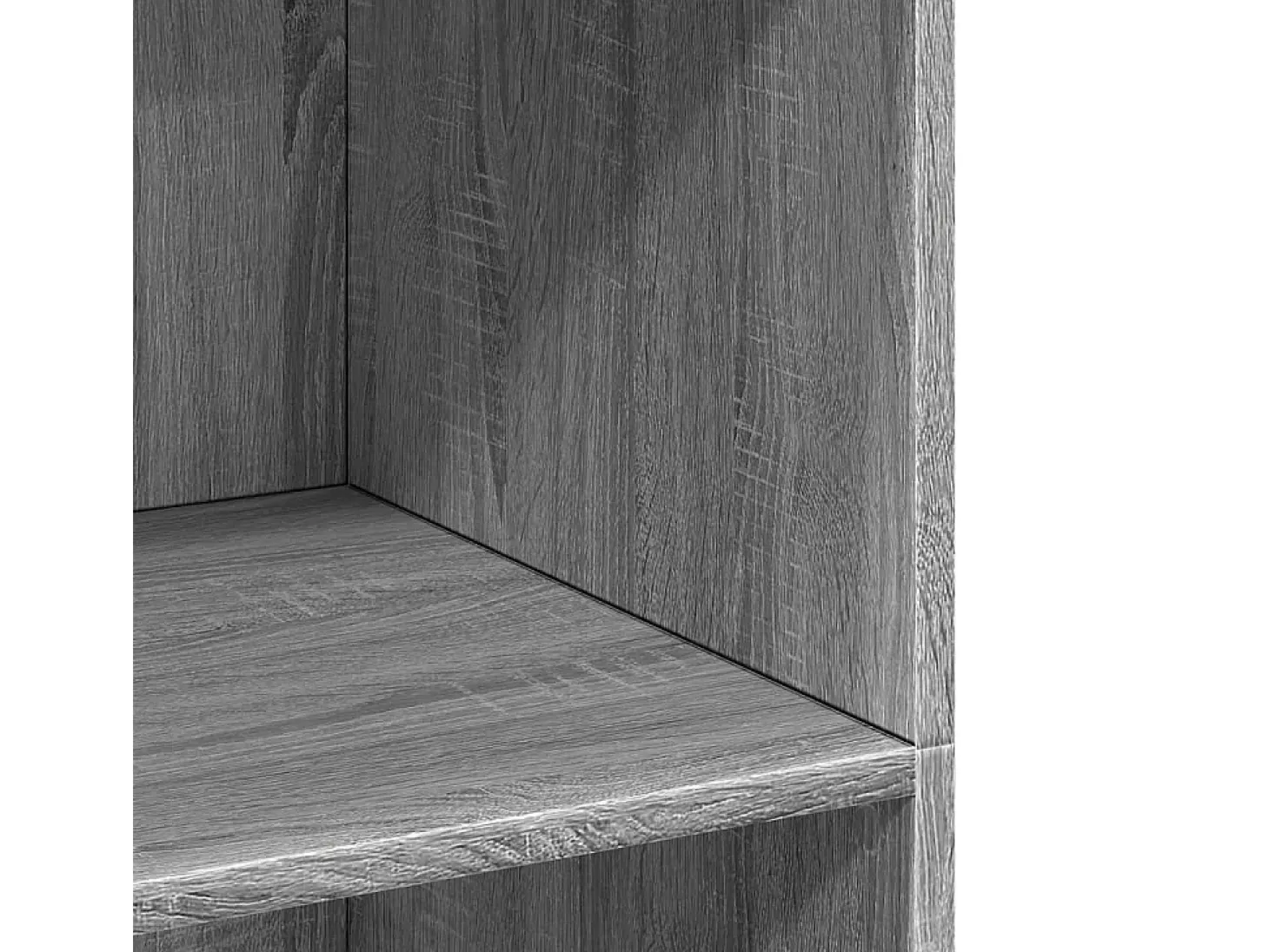 Aparador alto madera de ingeniería gris Sonoma 70x41x124 cm