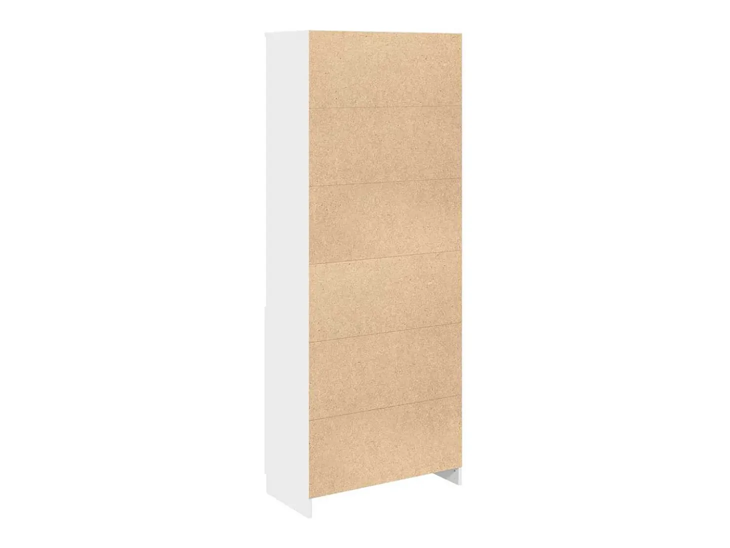 Aparador alto madera de ingeniería blanco 70x35x180 cm