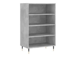 Aparador alto madera de ingeniería gris hormigón 57x35x90 cm ES62467
