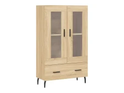 Aparador alto madera de ingeniería roble Sonoma 69,5x31x115 cm