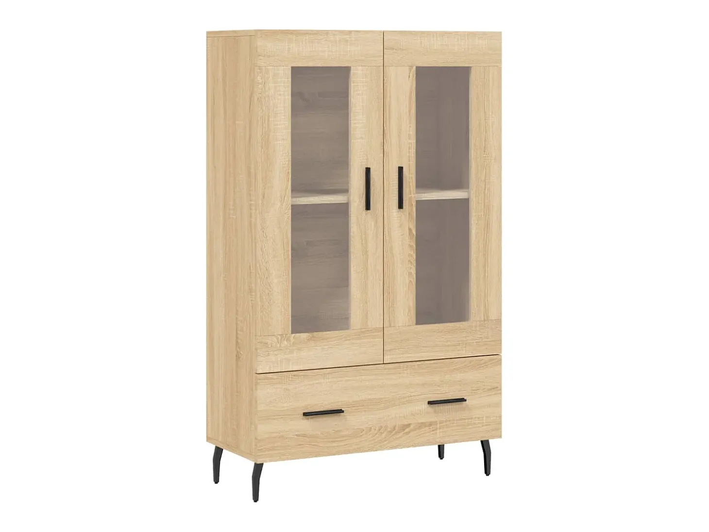 Aparador alto madera de ingeniería roble Sonoma 69,5x31x115 cm