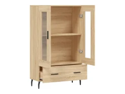 Aparador alto madera de ingeniería roble Sonoma 69,5x31x115 cm
