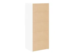 Aparador alto madera de ingeniería blanco 50x42,5x124 cm