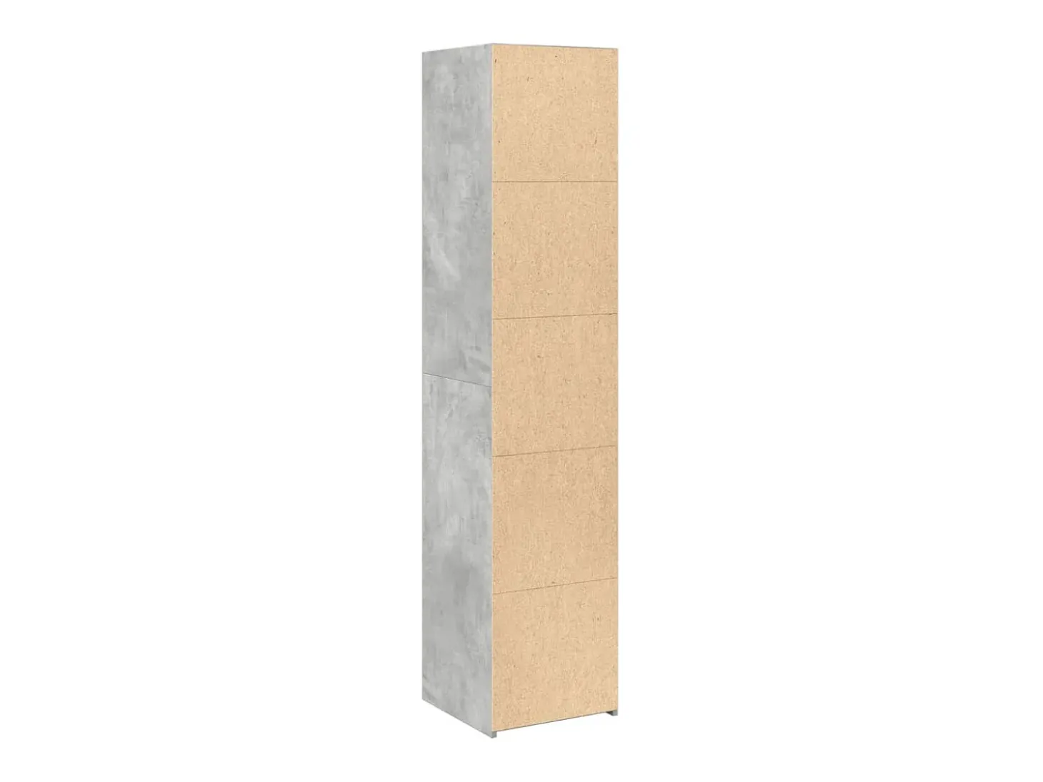 Aparador alto madera de ingeniería gris 40x41x185 cm