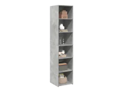 Aparador alto madera de ingeniería gris 40x41x185 cm