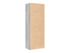 Aparador alto madera de ingeniería gris Sonoma 70x42,5x185 cm
