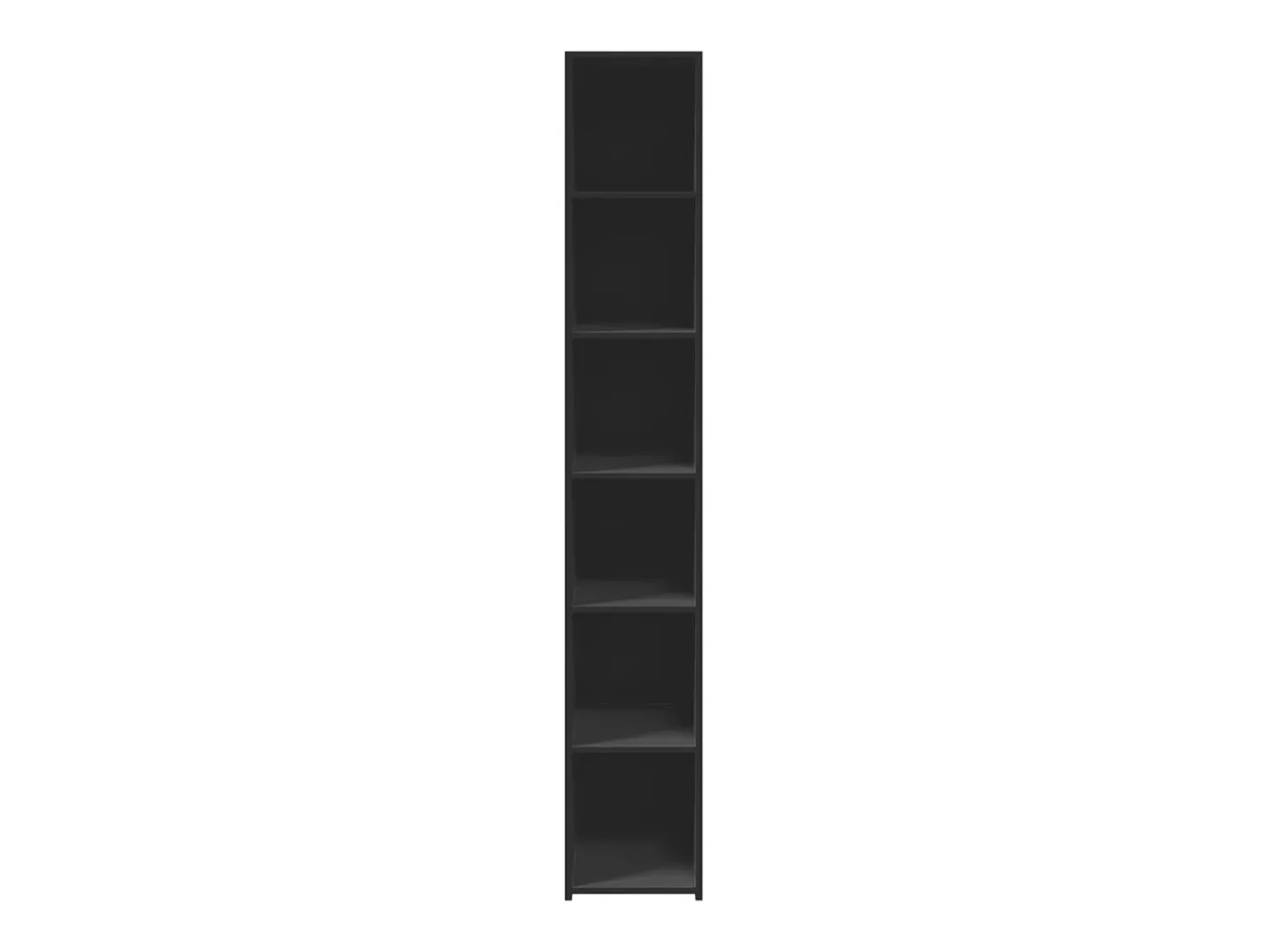 Aparador alto madera de ingeniería negro 30x41x185 cm