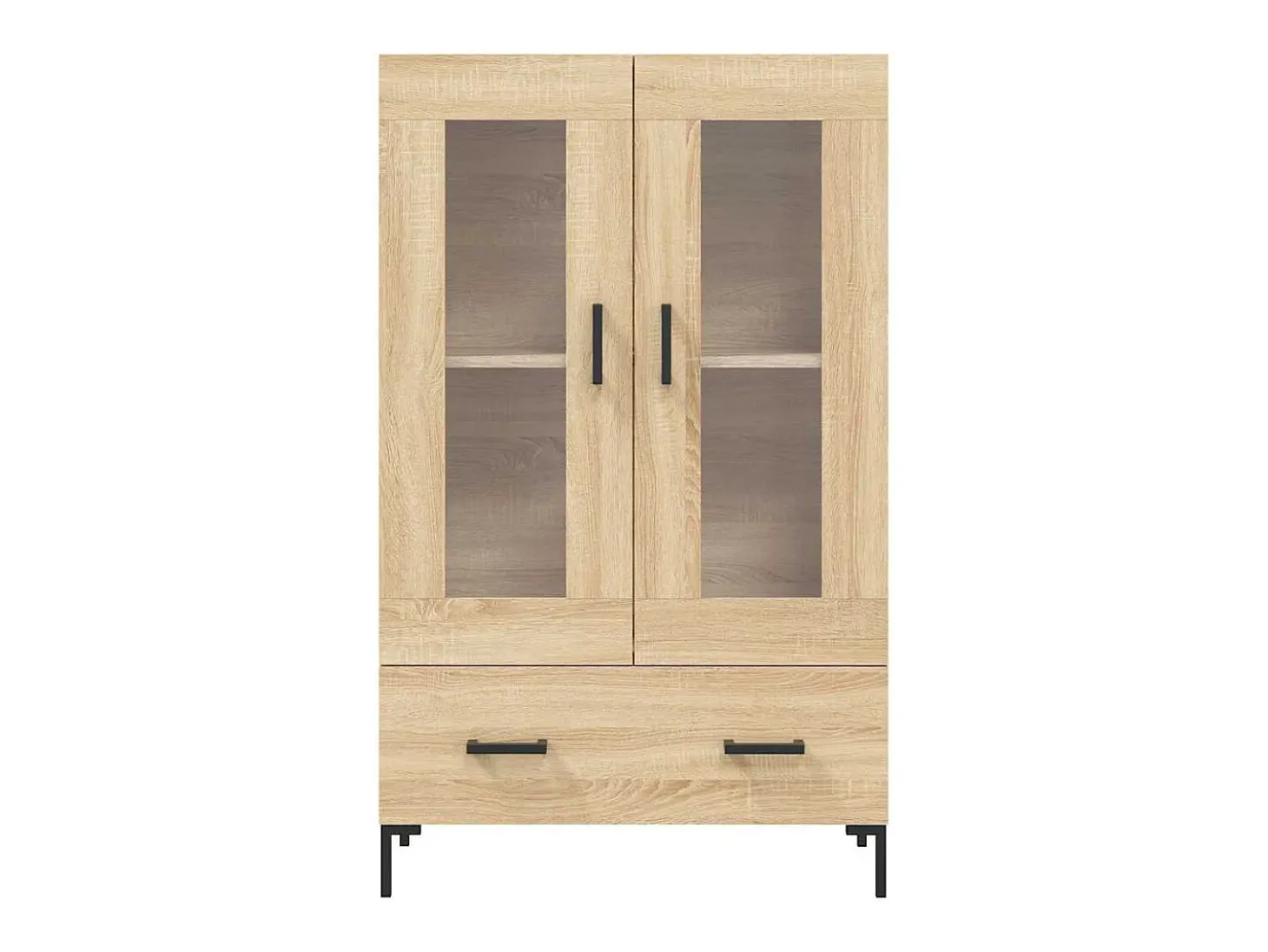 Aparador alto madera de ingeniería roble Sonoma 69,5x31x115 cm