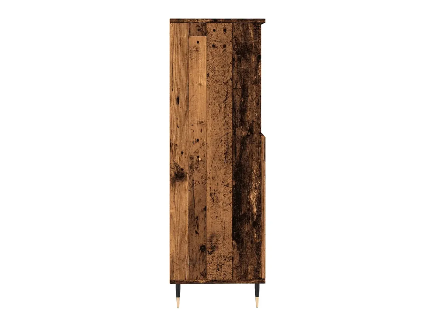 Aparador alto madera de ingeniería envejecida 60x36x110 cm