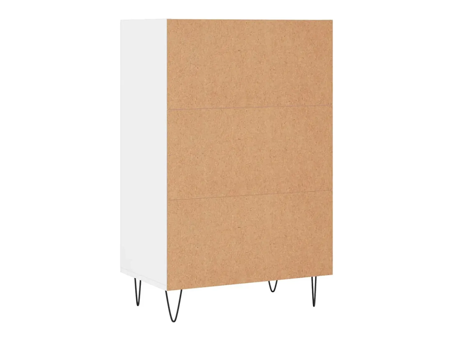 Aparador alto madera de ingeniería blanco 57x35x90 cm