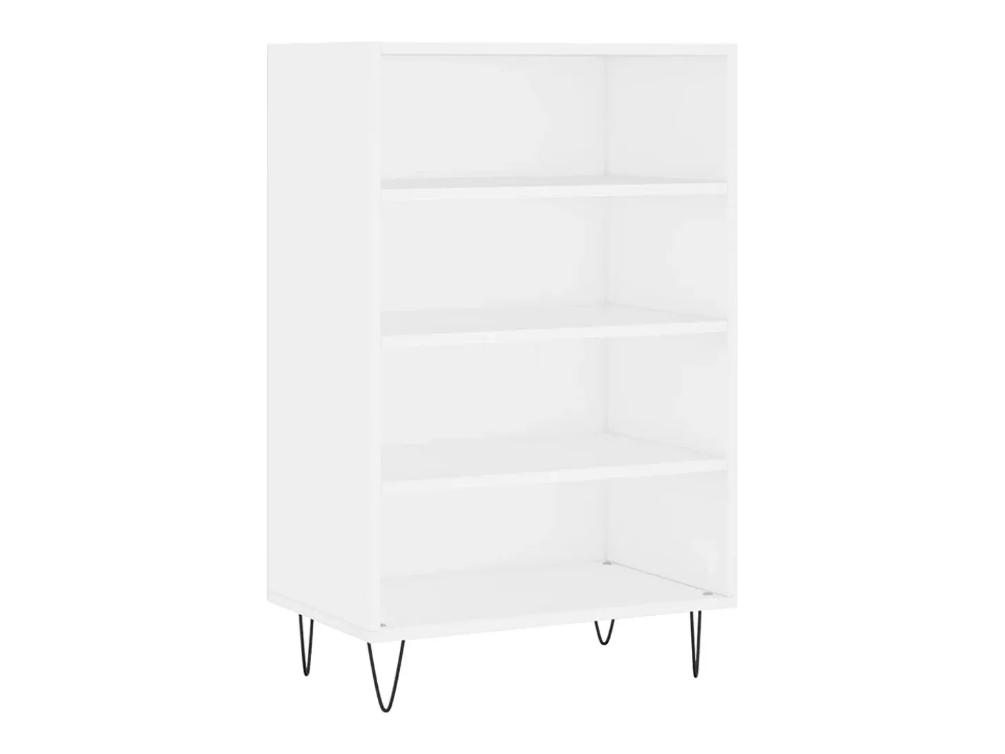 Aparador alto madera de ingeniería blanco 57x35x90 cm