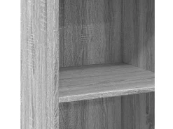Aparador alto madera de ingeniería gris Sonoma 50x41x124 cm