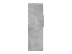 Aparador alto madera de ingeniería gris hormigón 45x42,5x124 cm
