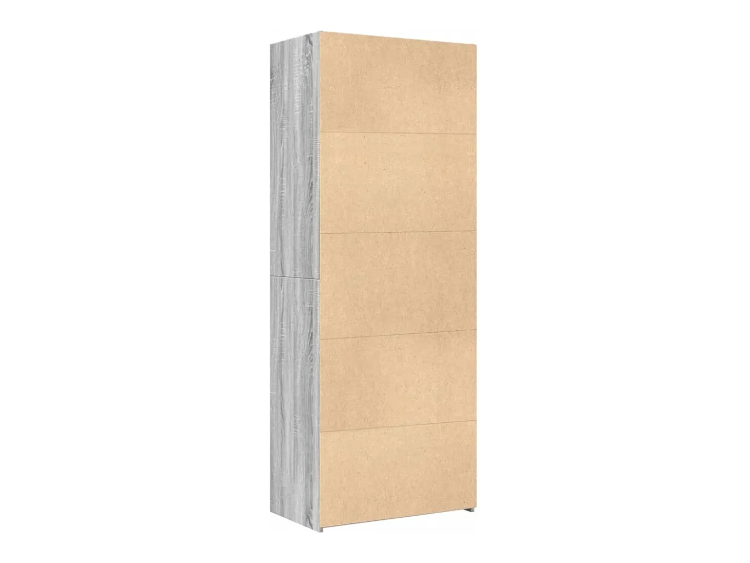 Aparador alto madera de ingeniería gris Sonoma 70x42,5x185 cm