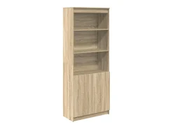 Aparador alto madera de ingeniería roble Sonoma 70x35x180 cm