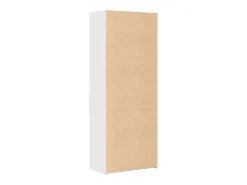 Aparador alto madera de ingeniería blanco 70x42,5x185 cm