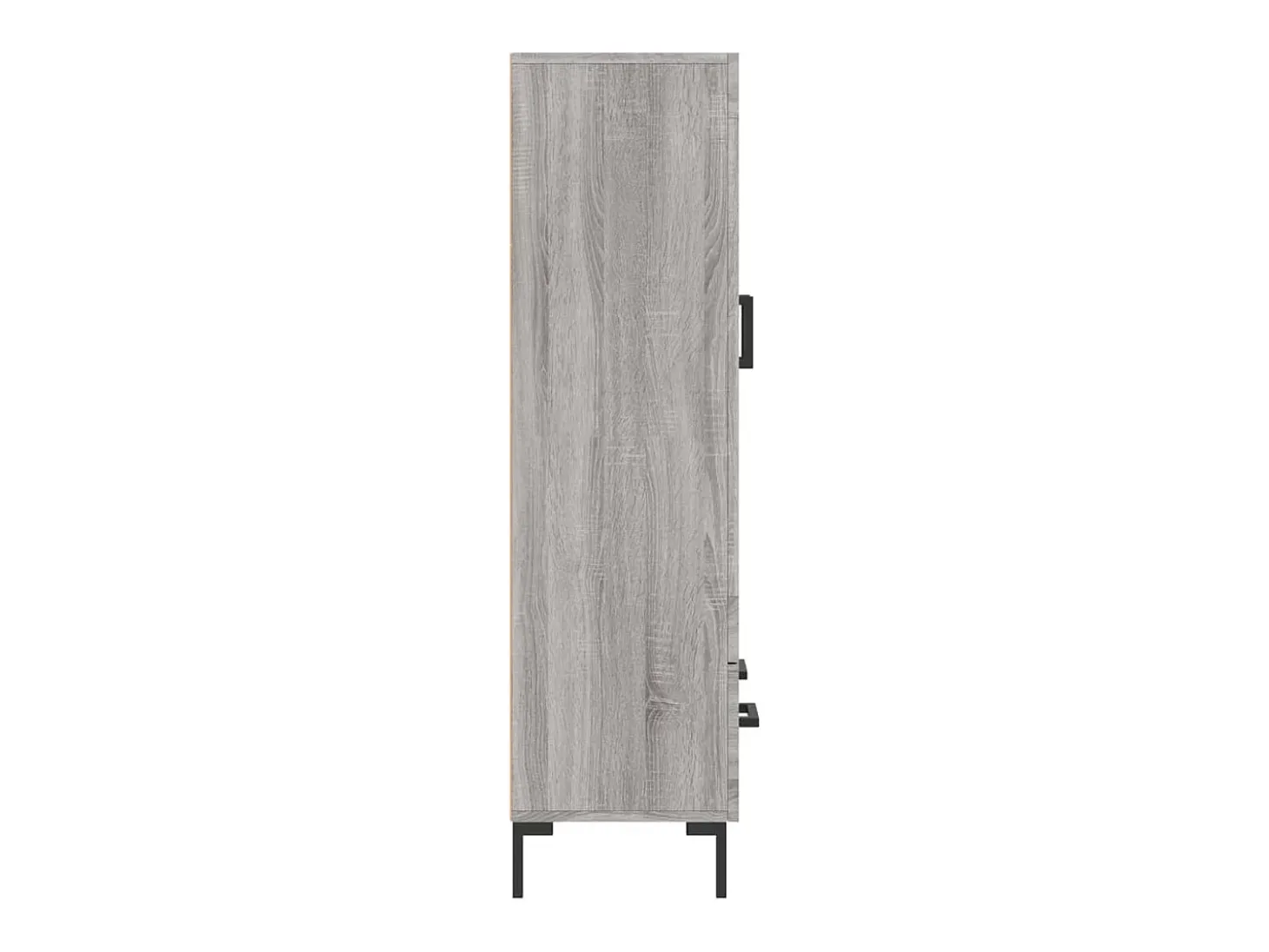 Aparador alto madera de ingeniería gris Sonoma 69,5x31x115 cm
