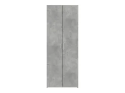 Aparador alto madera de ingeniería gris hormigón 70x42,5x185 cm