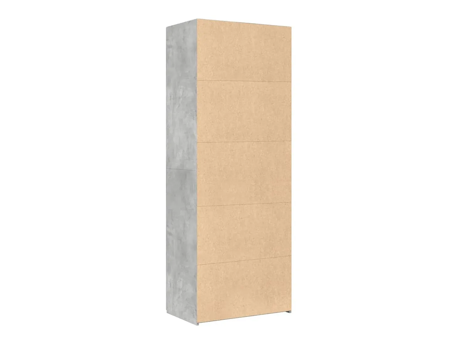 Aparador alto madera de ingeniería gris hormigón 70x42,5x185 cm