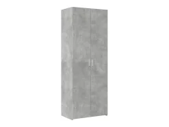Aparador alto madera de ingeniería gris hormigón 70x42,5x185 cm