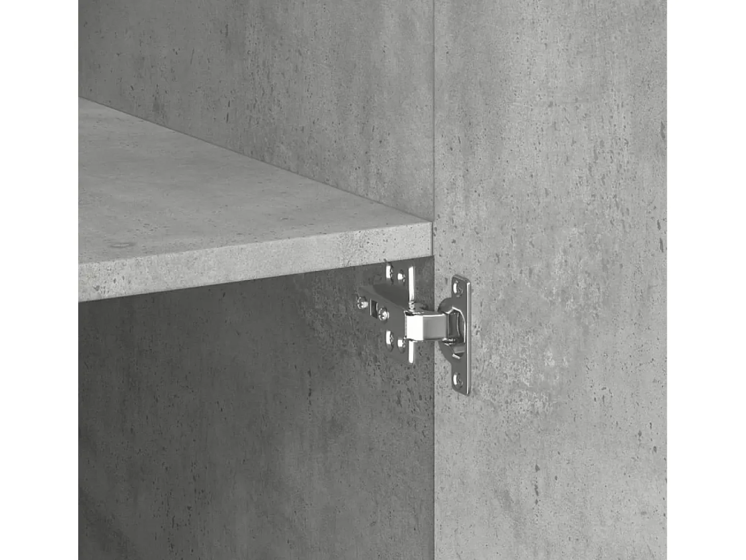 Aparador alto madera de ingeniería gris hormigón 70x42,5x185 cm