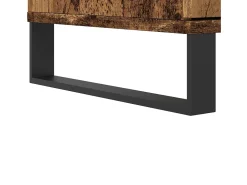 Aparador alto madera de ingeniería envejecida 60x36x110 cm