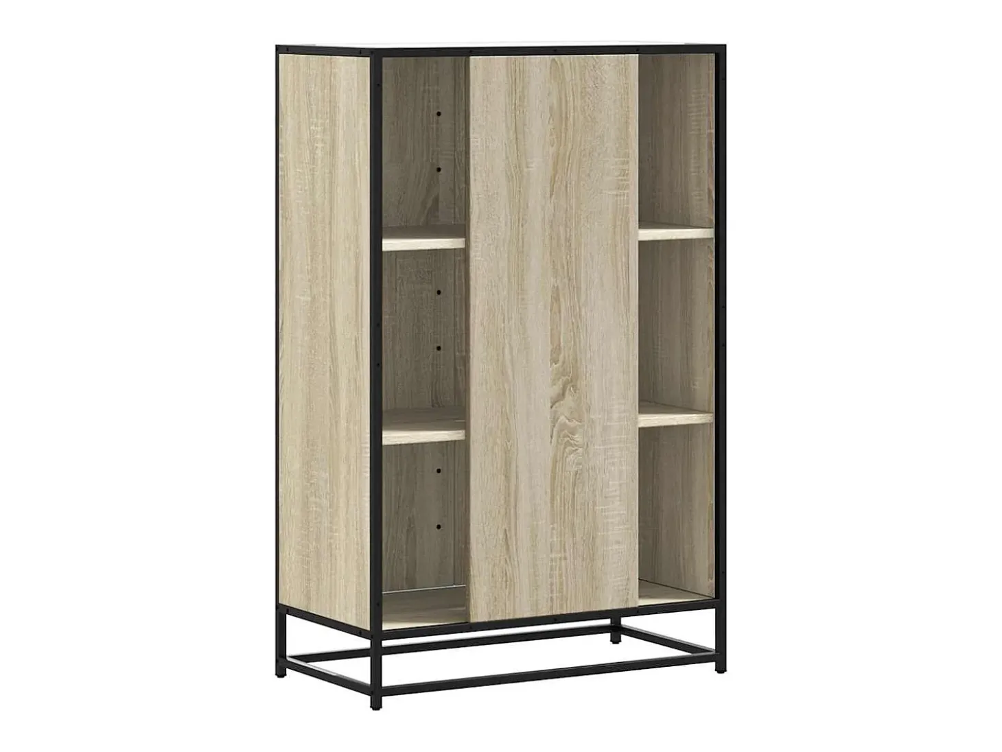 Aparador alto madera de ingeniería y metal Sonoma 68x35x106,5cm