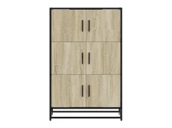 Aparador alto madera de ingeniería y metal Sonoma 68x35x106,5cm