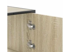 Aparador alto madera de ingeniería y metal Sonoma 68x35x106,5cm