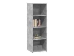 Aparador alto madera de ingeniería gris hormigón 40x41x124 cm