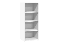 Aparador alto madera de ingeniería blanco 50x41x124 cm