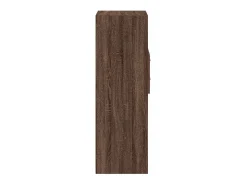 Aparador alto madera de ingeniería marrón roble 40x42,5x124 cm
