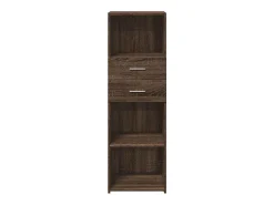 Aparador alto madera de ingeniería marrón roble 40x42,5x124 cm