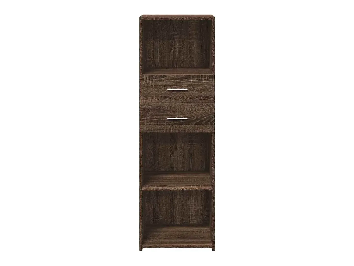 Aparador alto madera de ingeniería marrón roble 40x42,5x124 cm