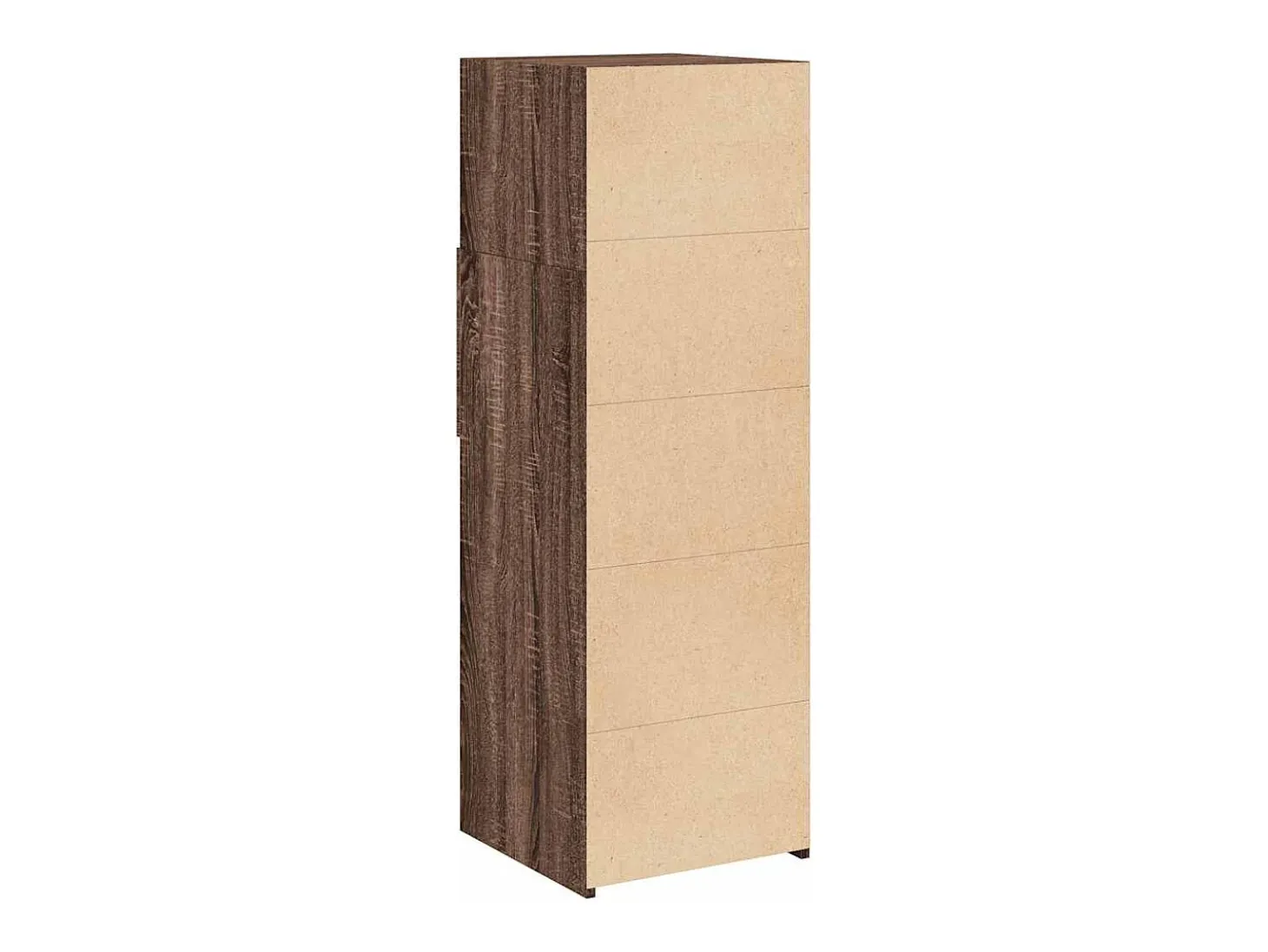 Aparador alto madera de ingeniería marrón roble 40x42,5x124 cm